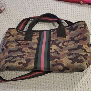 PreneLOVE Army Neoprene Tote Striped Camouflage (#9)